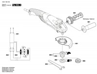 Bosch 3 601 H30 700 Gws 15-125 Cith Angle Grinder 230 V / Eu Spare Parts